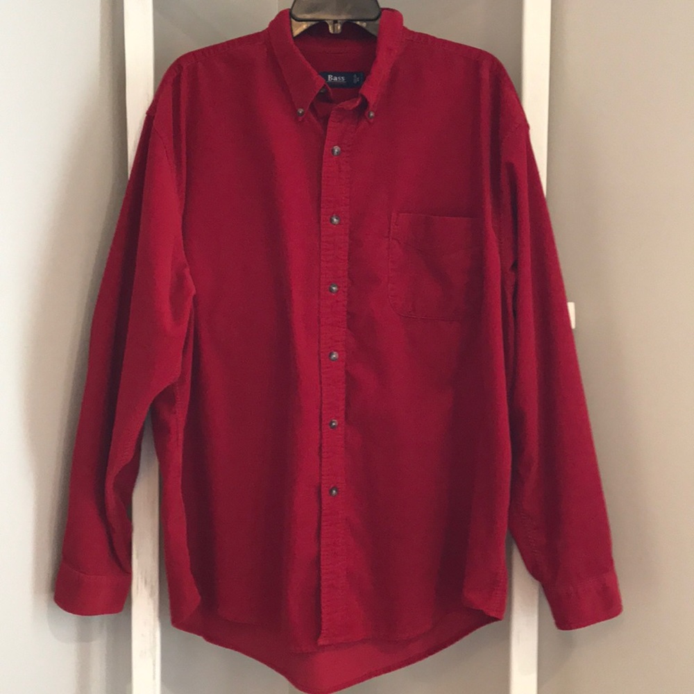 G.H. Bass & Co. Cozy Candy Apple Red Cord Shirt
